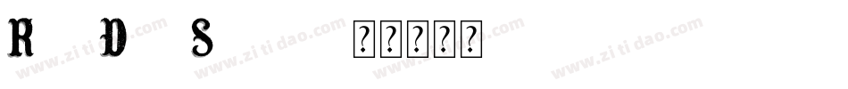 Red Dog Saloon字体转换